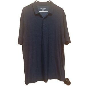 Real‎ Ranch Mens Workwear Shirt   Blue Short Sleeve Polo Size 2XL